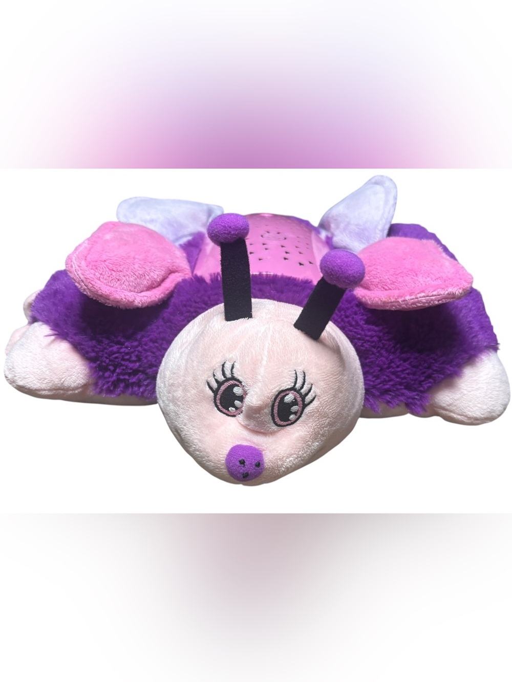 Pillow pets dream lights purple butterfly